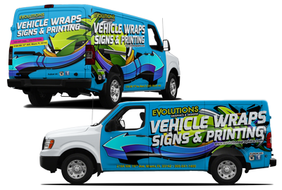 car wrap in florida, car wrap graphic installation, Ford Transit Connect Van full wraps, vehicle graphics and signs, evolutions graphics miami