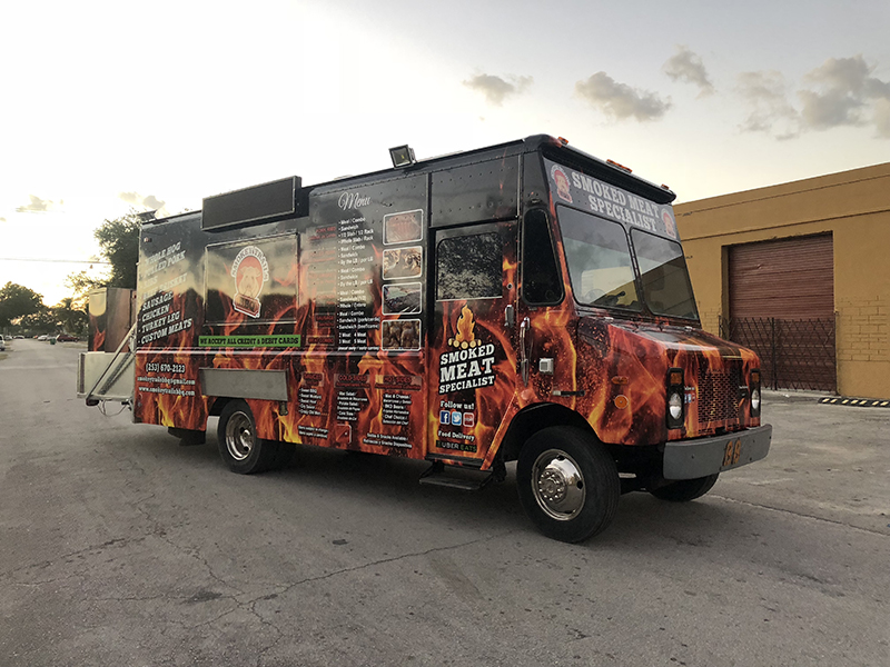 Food Truck and Concession Trailer Food Truck Wraps, Arlon SLX, Full Color Wrapping