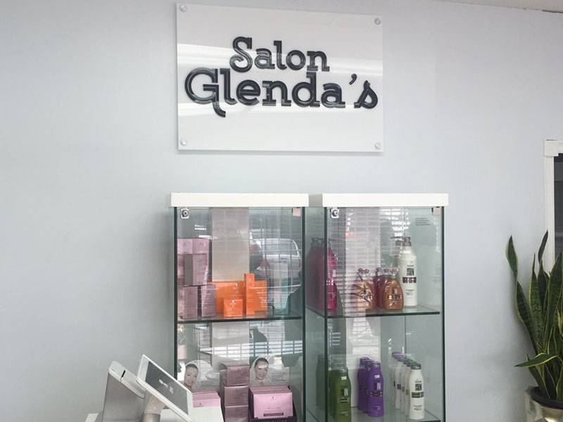 Salon Glenda Acrylic 3d Sign